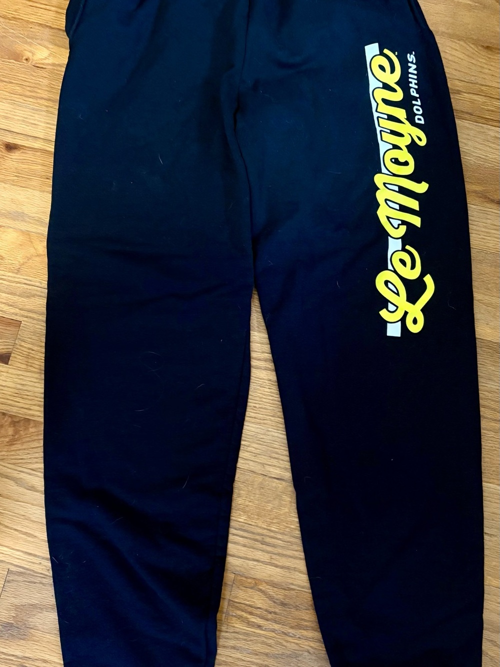 LeMoyne College Dolphins Black Graphic Jogger Pants